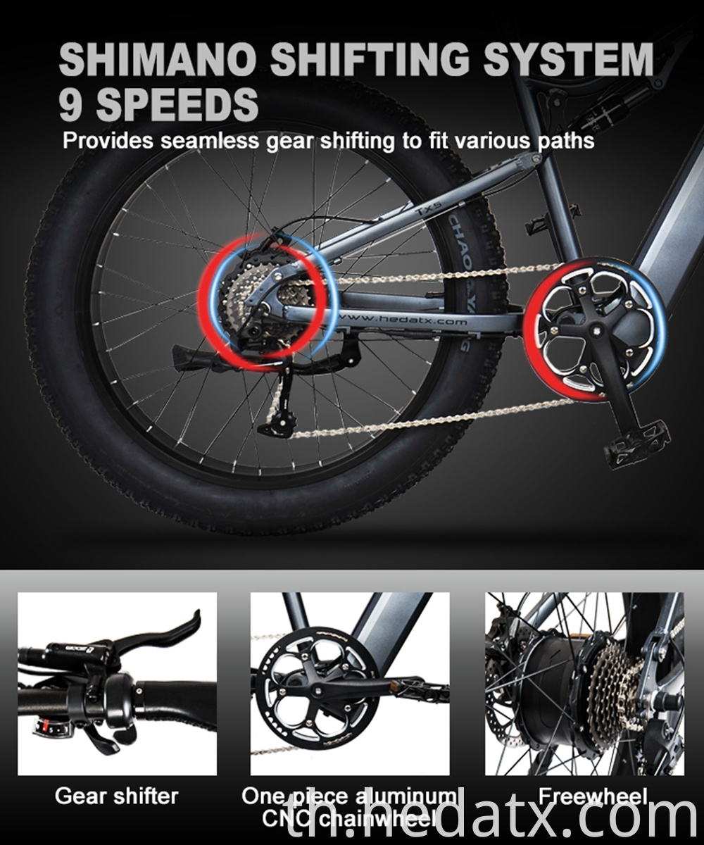 Low Carbon Electric Fat Tire Bike